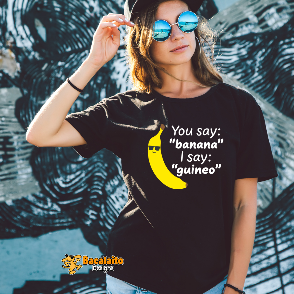 Banana Women T-shirt - Bacalaito Designs