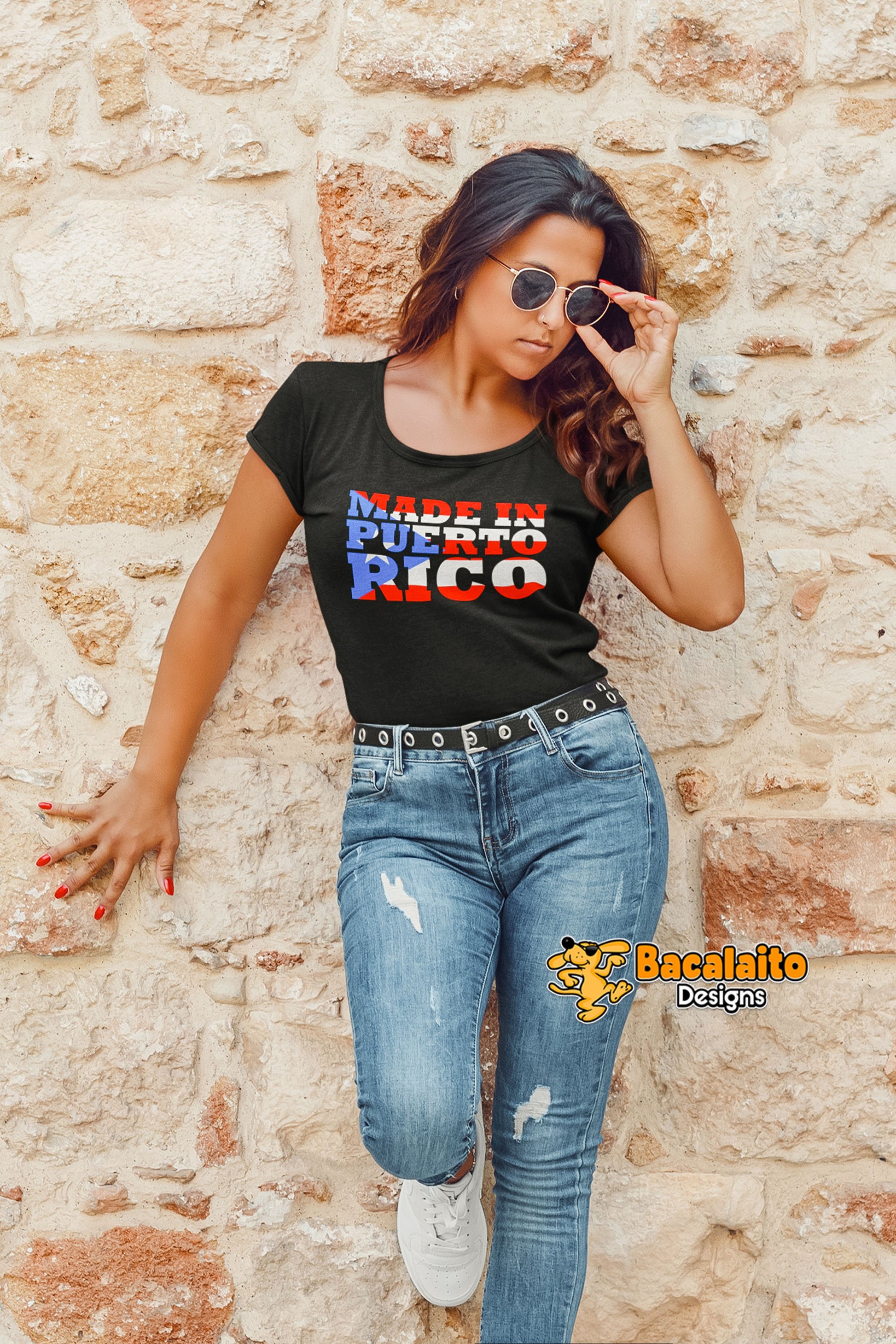 Made in Puerto Rico Women’s T-Shirt - Bacalaito Designs