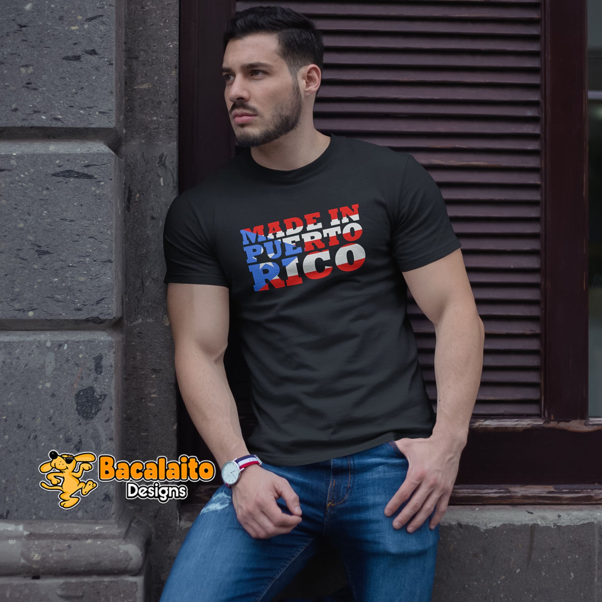 Made in Puerto Rico Men's T-Shirt - Bacalaito Designs