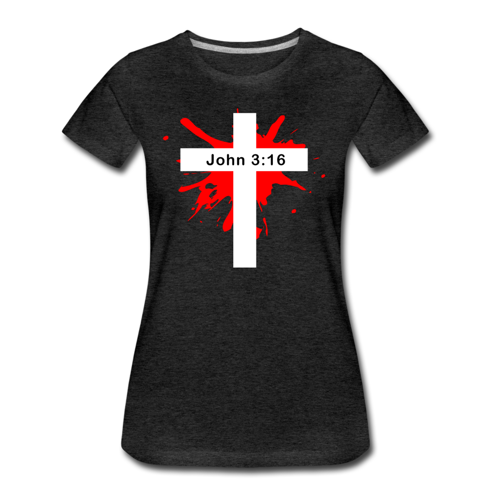 Bible Verse Women’s T-Shirt - charcoal gray