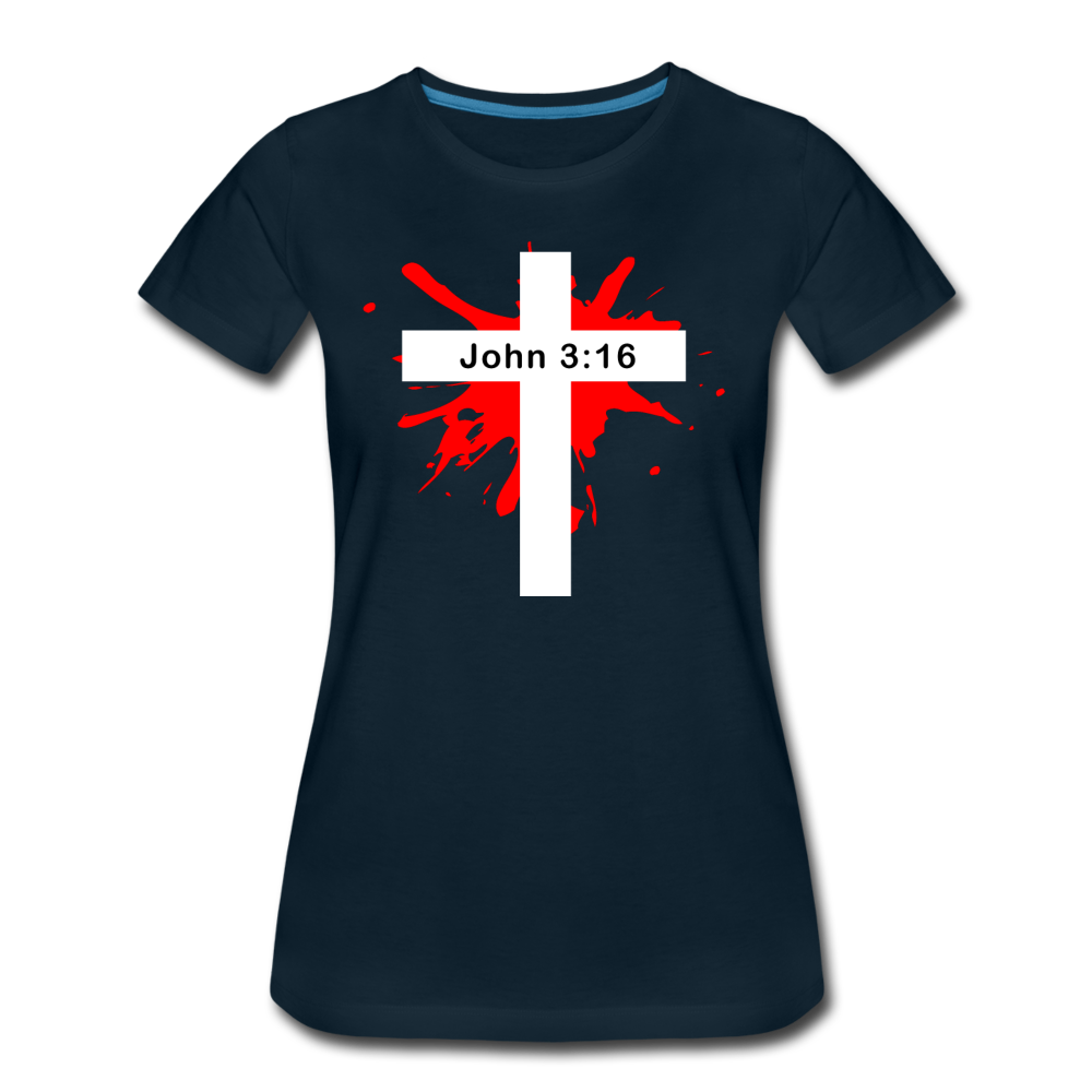 Bible Verse Women’s T-Shirt - deep navy