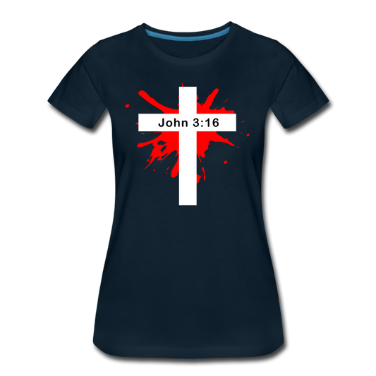 Bible Verse Women’s T-Shirt - deep navy