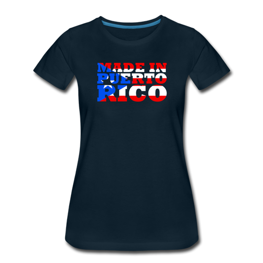 Made in Puerto Rico Women’s T-Shirt - deep navy