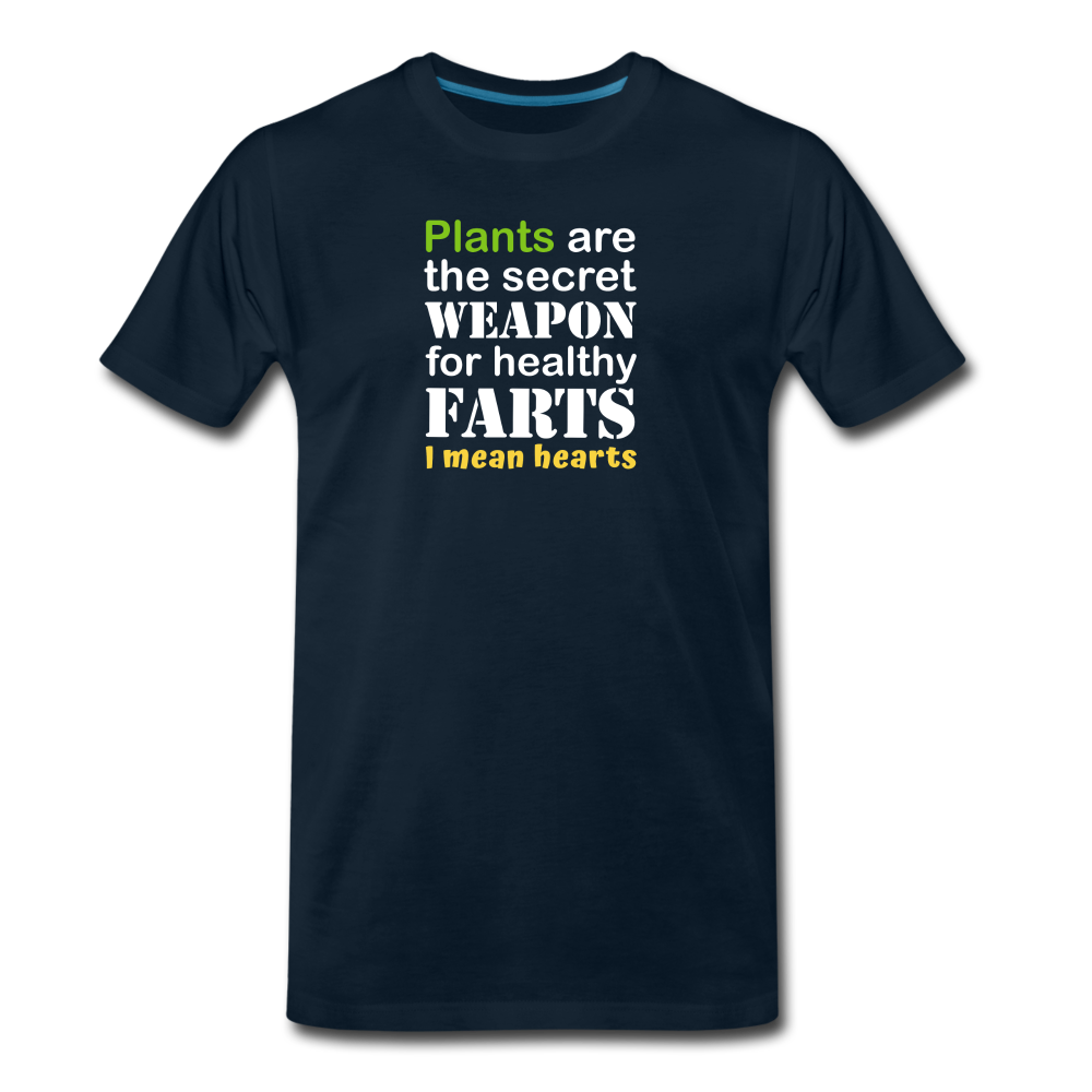 Plants are the Secret Weapon Men's T-Shirt - deep navy