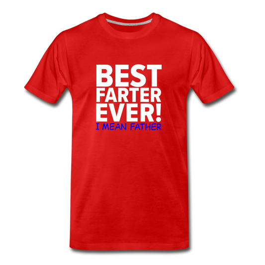 Best Farter Ever Men's T-shirt - red