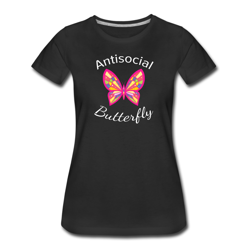 Antisocial Butterfly Women’s T-Shirt - black