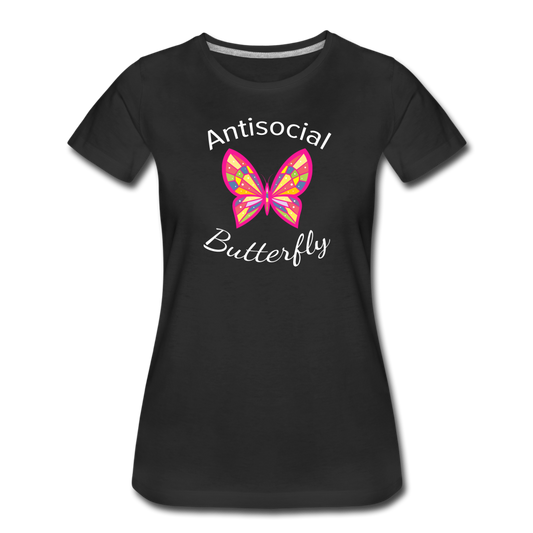 Antisocial Butterfly Women’s T-Shirt - black