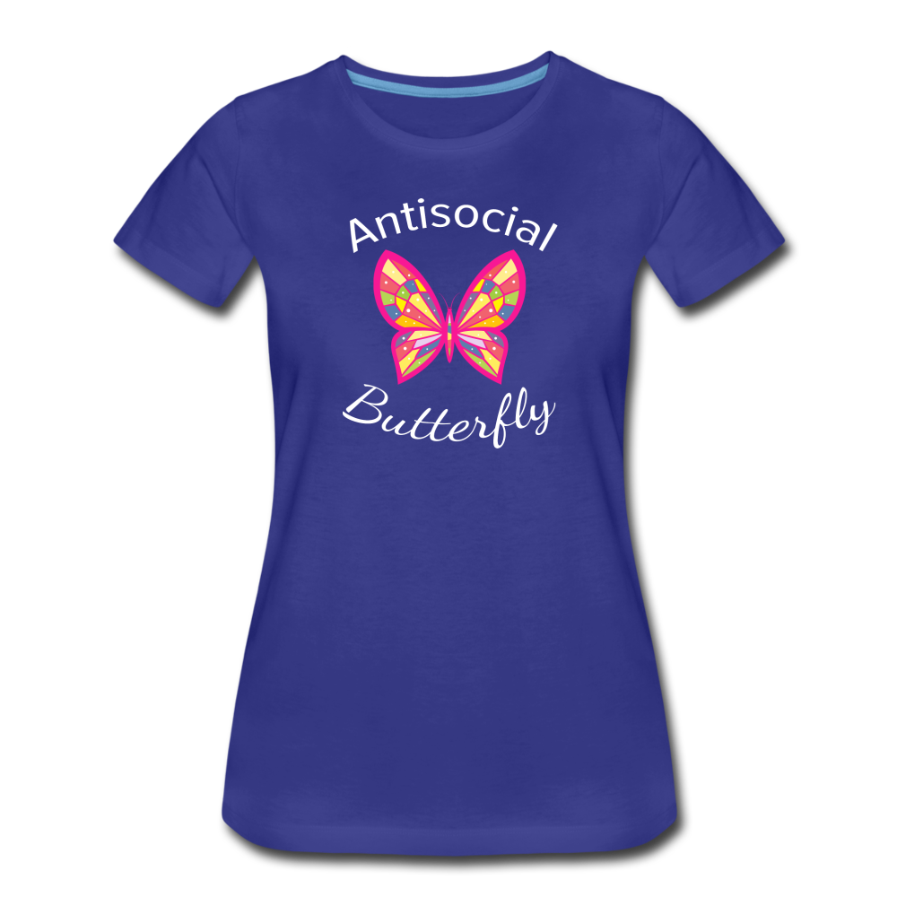 Antisocial Butterfly Women’s T-Shirt - royal blue