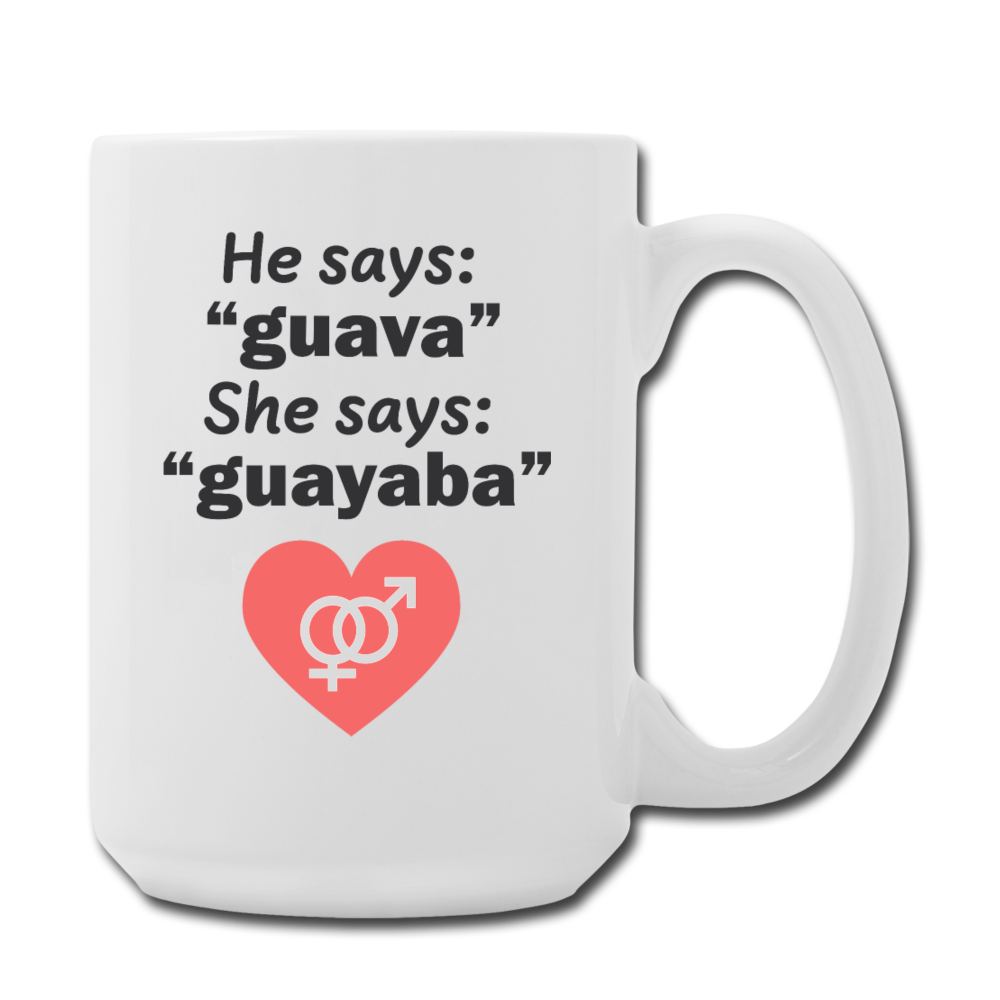 Guava vs Guayaba Mug 15 oz - white