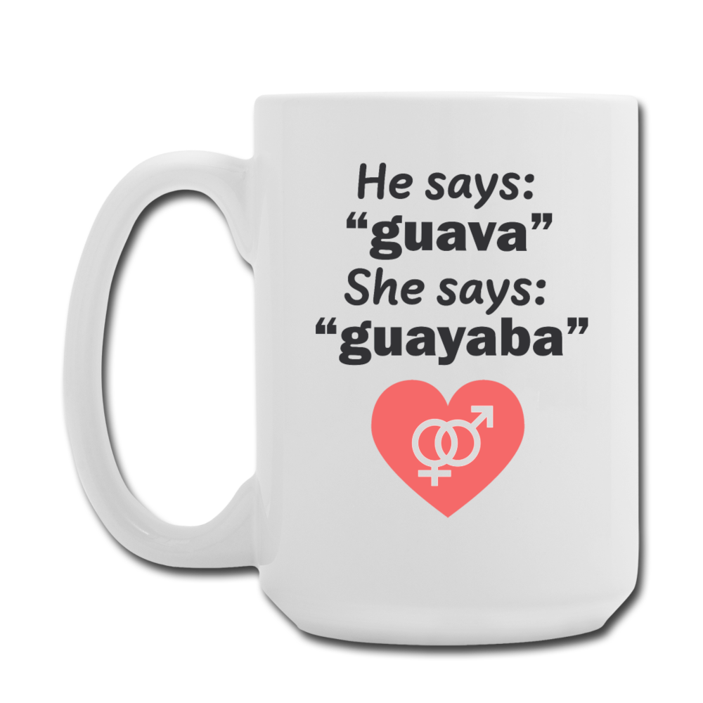 Guava vs Guayaba Mug 15 oz - white