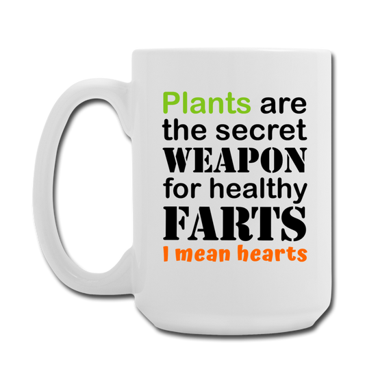 Plants are the Secret Weapon Mug 15 oz - white