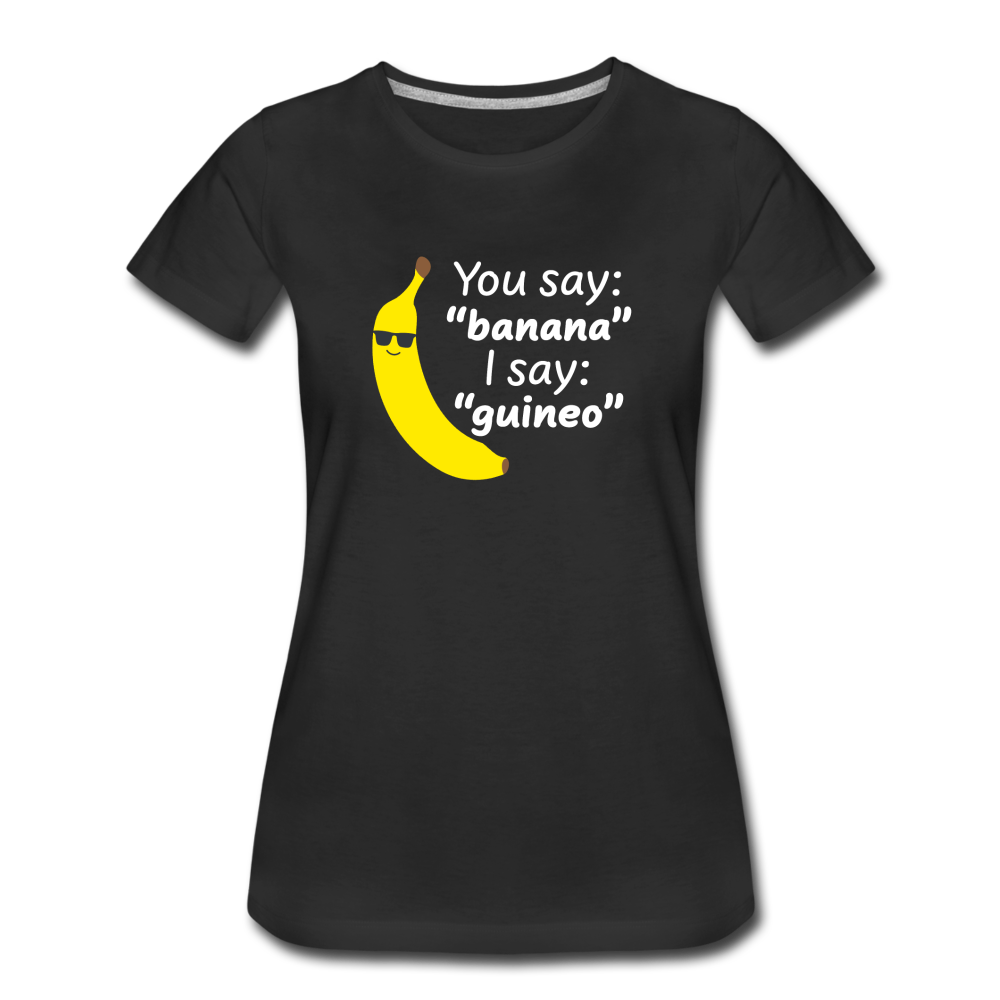 Banana vs Guineo Women's T-shirt - black