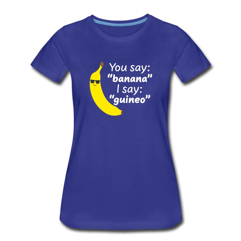 Banana vs Guineo Women's T-shirt - royal blue