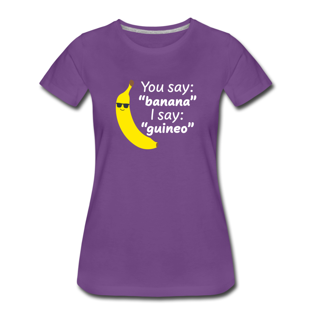 Banana vs Guineo Women's T-shirt - purple