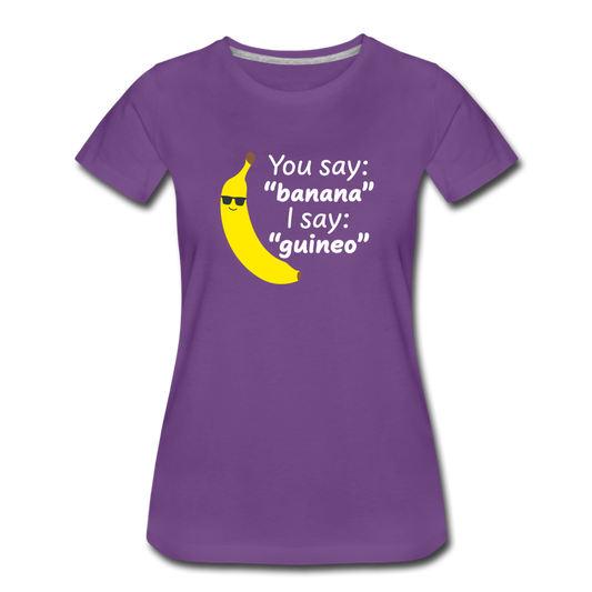 Banana vs Guineo Women's T-shirt - purple