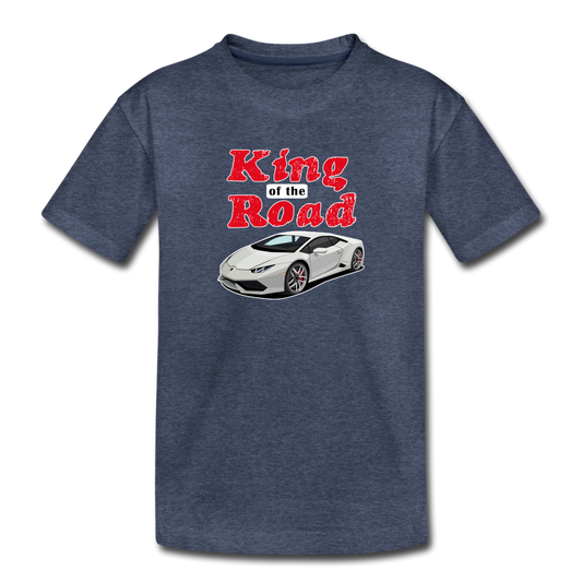 King of the Road Kids T-shirt - heather blue