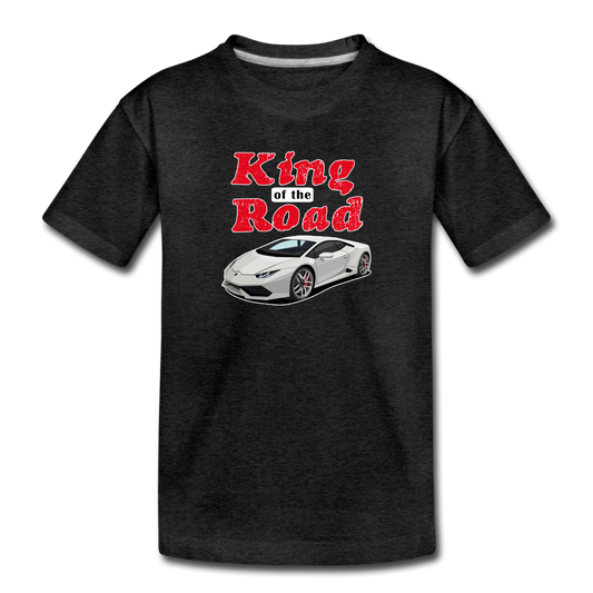 King of the Road Kids T-shirt - charcoal gray