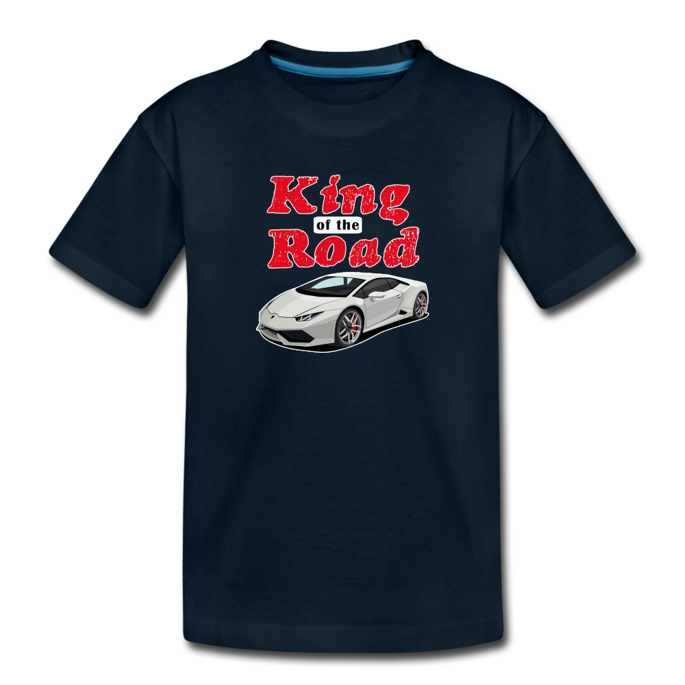 King of the Road Kids T-shirt - deep navy