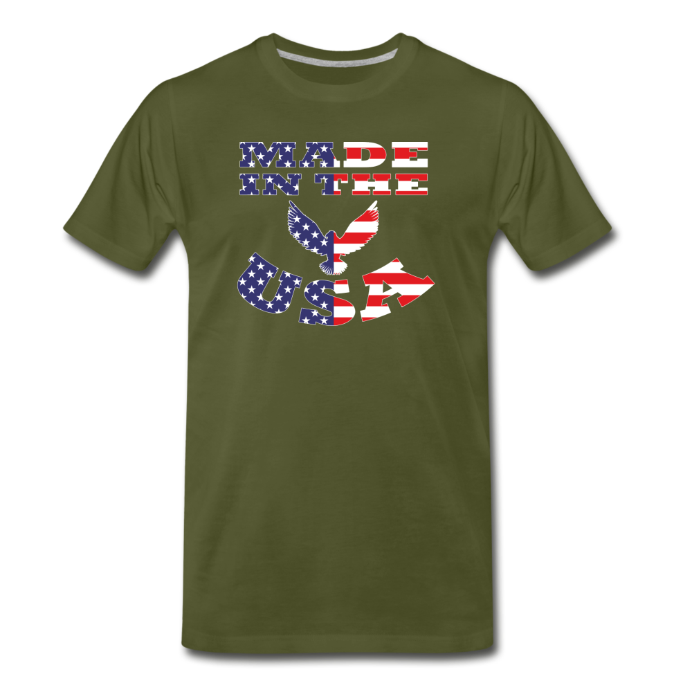 Made in the USA Men's T-Shirt - olive green