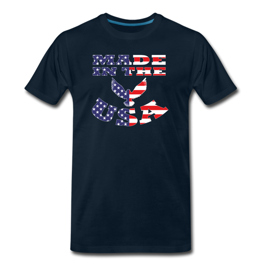 Made in the USA Men's T-Shirt - deep navy