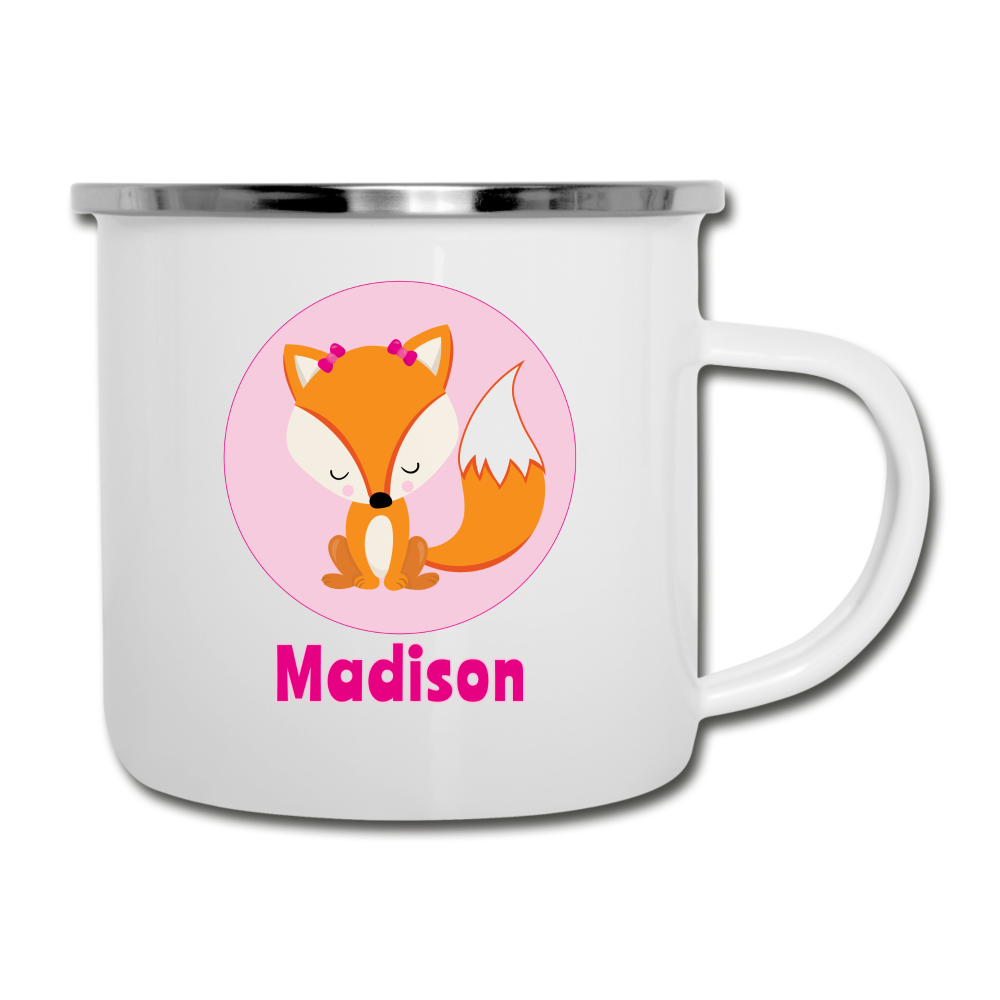 Foxy Personalized Kids Mug - white