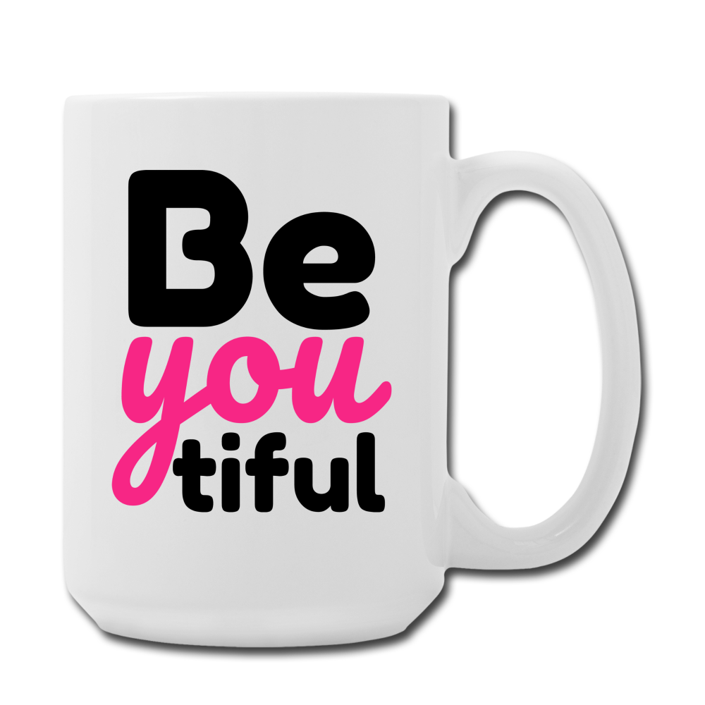 BeYOUtiful Mug 15 oz - white