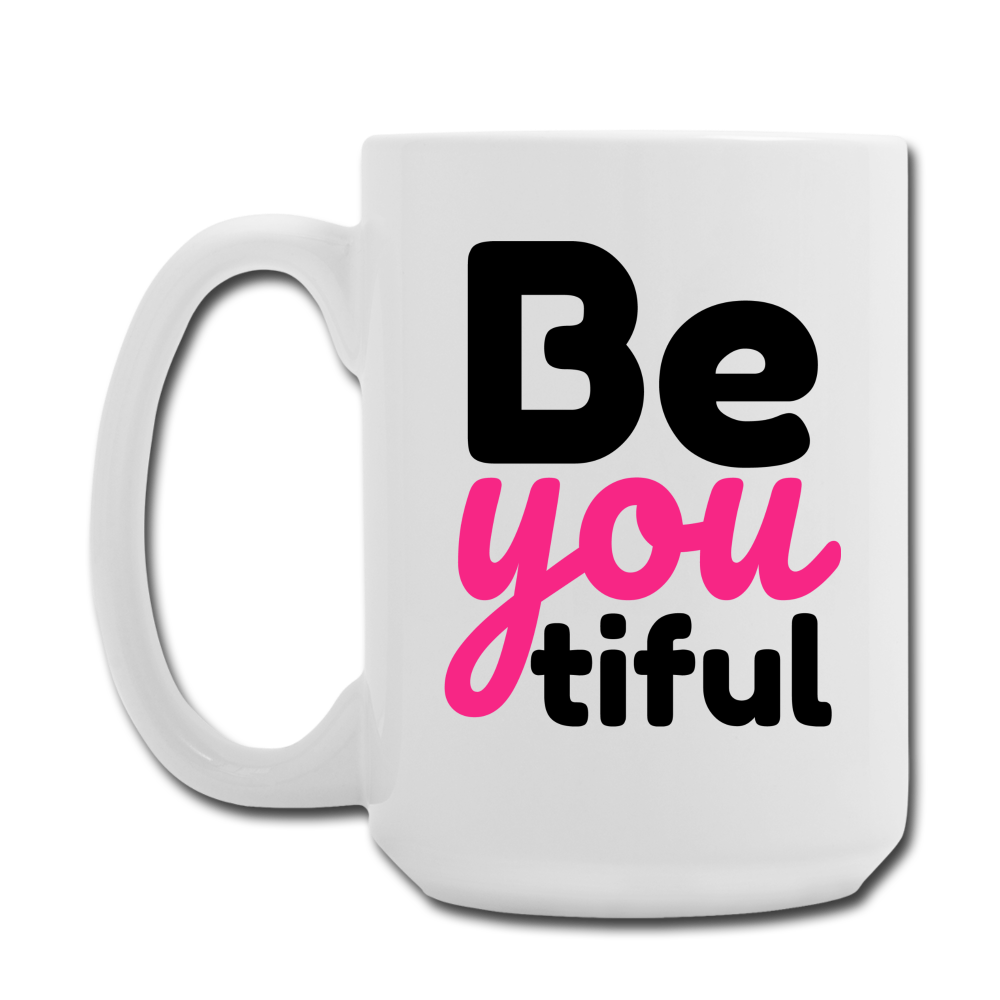 BeYOUtiful Mug 15 oz - white