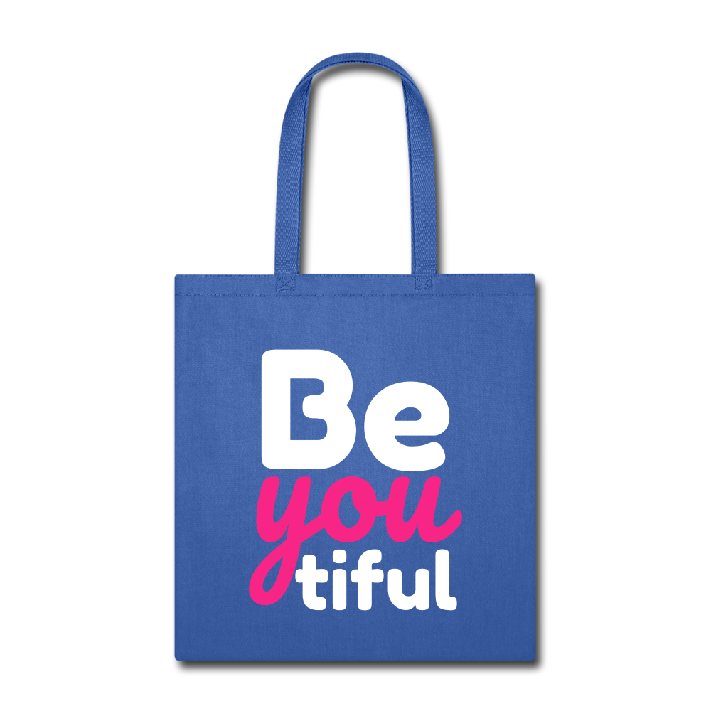 BeYOUtiful Tote Bag - royal blue